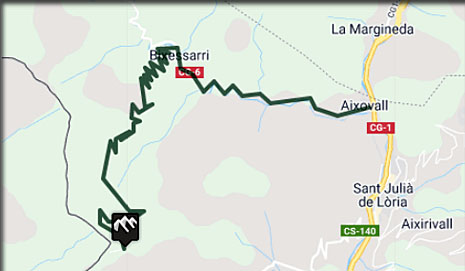 la descente du col de la Gallina par BIXESSARI